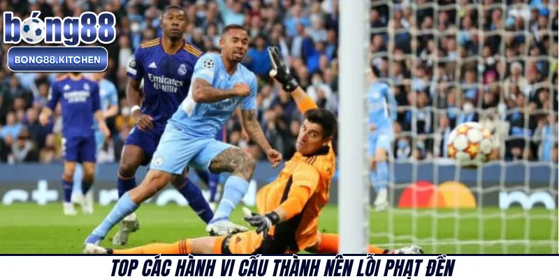 Top các hành vi cấu thành nên lỗi phạt đền 