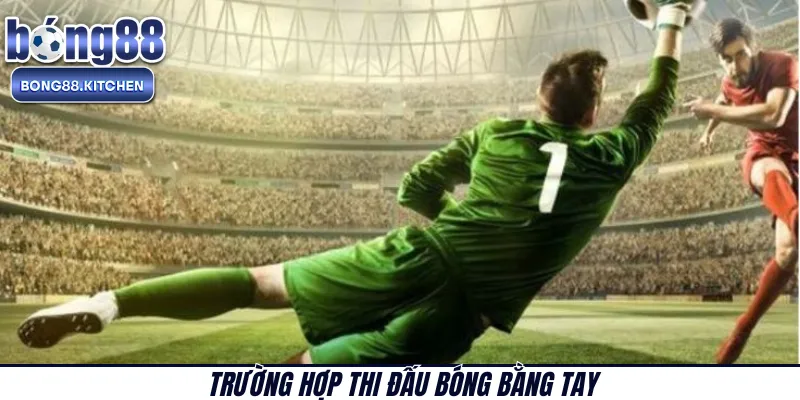 Trường hợp thi đấu bóng bằng tay 
